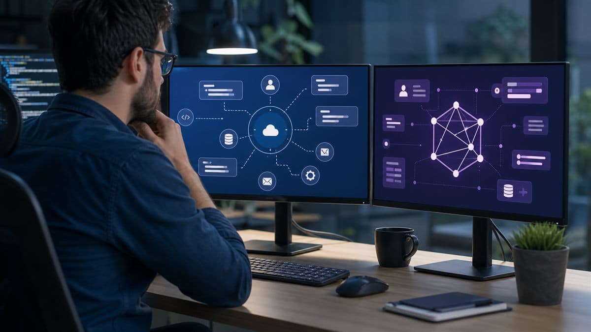 API REST vs GraphQL em comparação visual de integrações back-end