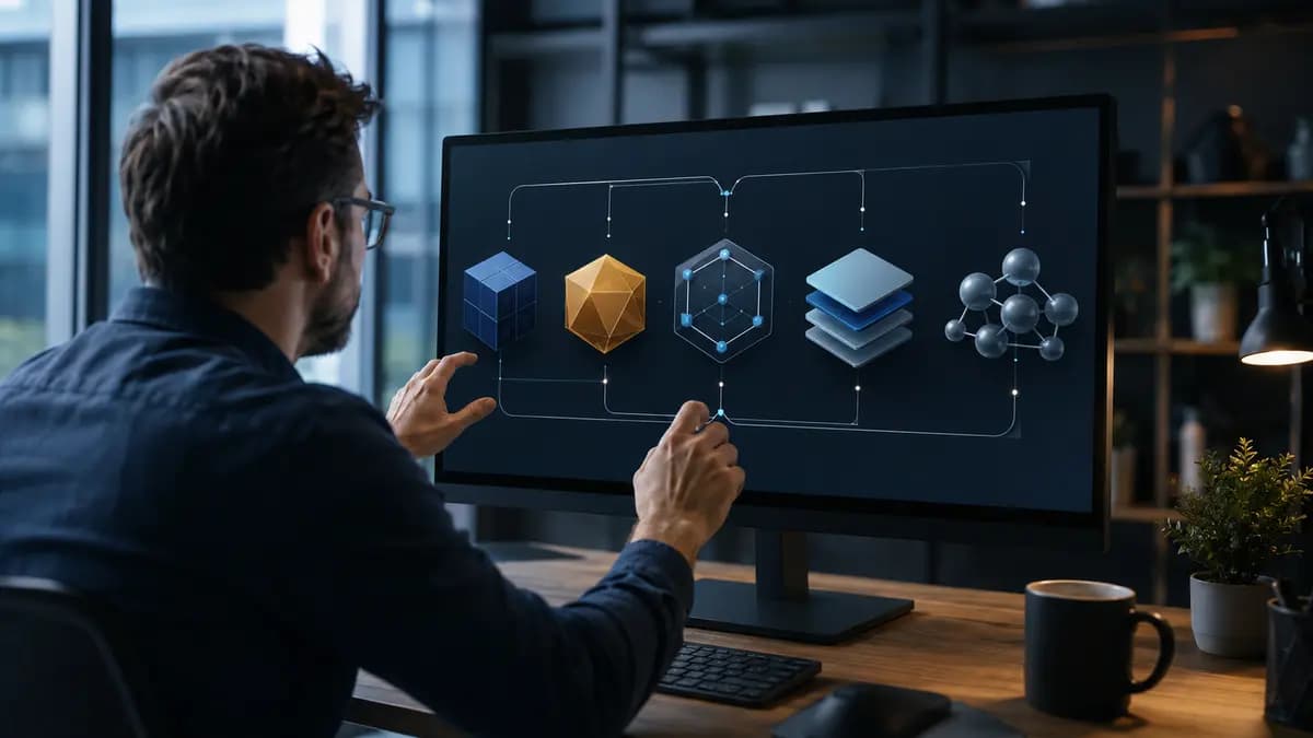Arquiteto de software organiza cinco módulos que representam diferentes padrões de projeto