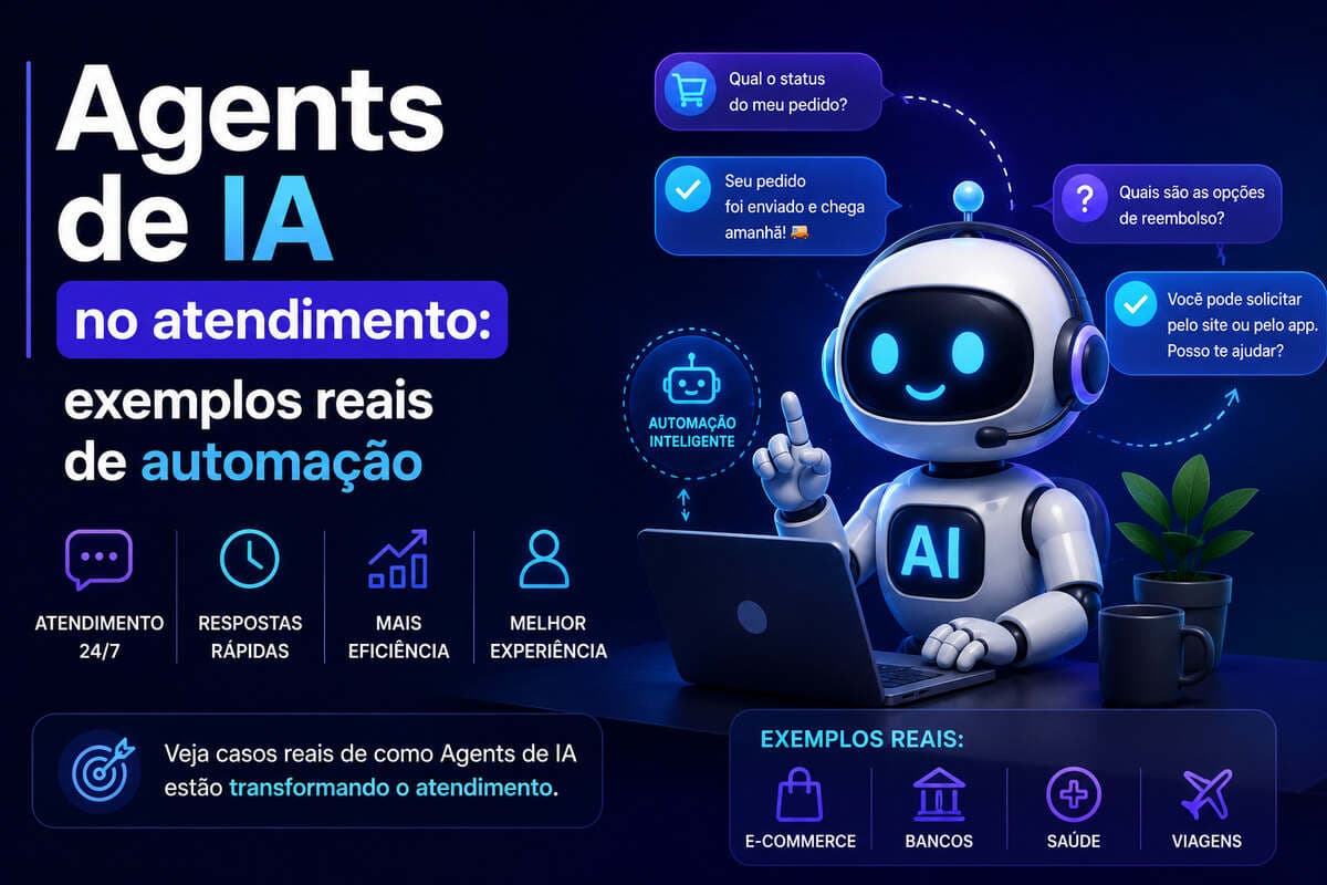 Agents de IA no atendimento exemplos reais de automação