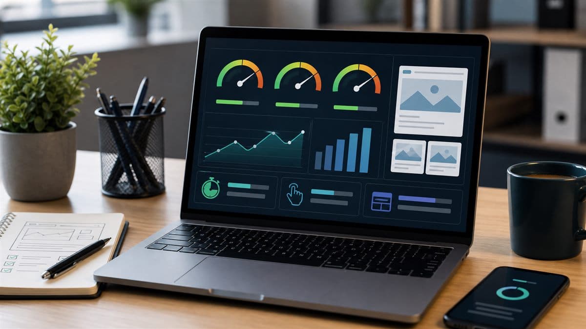 Core Web Vitals com métricas de carregamento interação e estabilidade visual