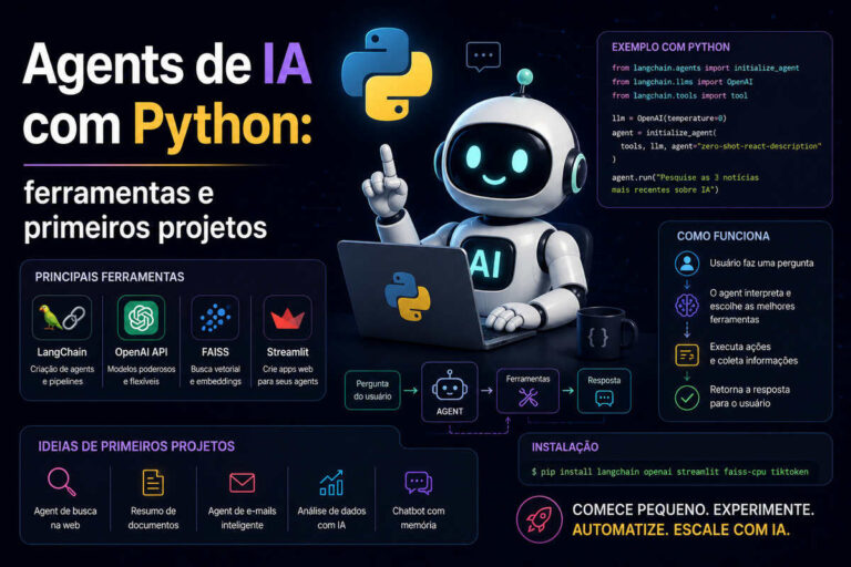 Agents de IA com Python ferramentas e primeiros projetos