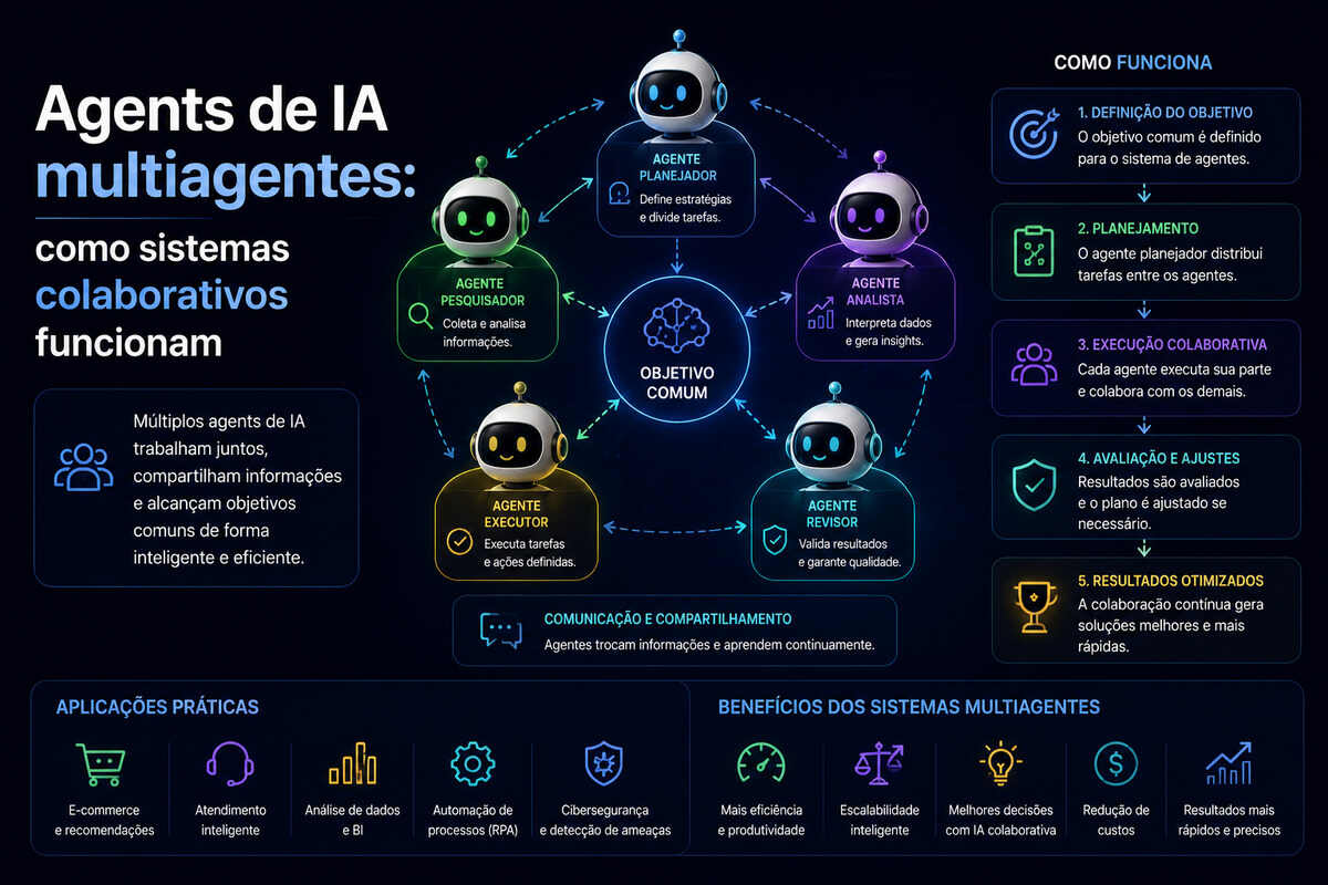 Agents de IA multiagentes como sistemas colaborativos funcionam