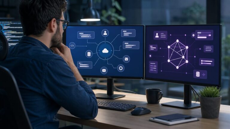 API REST vs GraphQL em comparação visual de integrações back-end