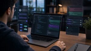 Cursor AI para programar com desenvolvedor revisando sugestões de código